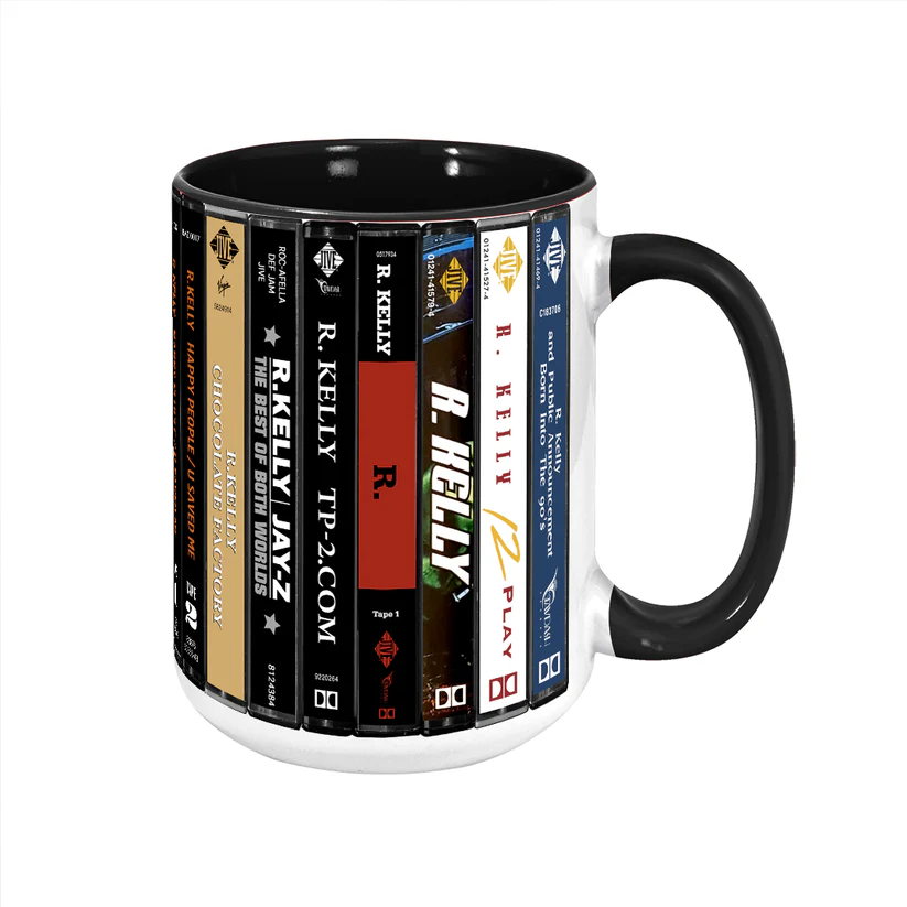 R. Kelly Albums Cassette Collection Retro Accent Mug