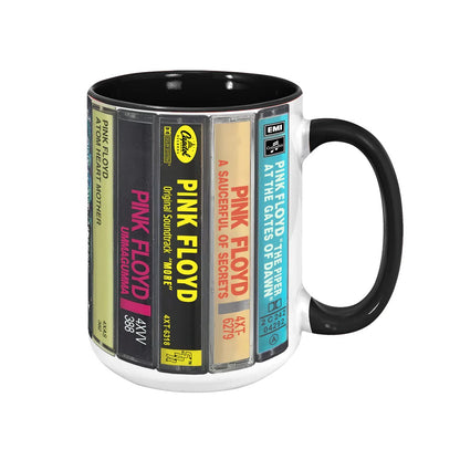 Pink Floyd Albums Cassette Retro Collection Accent Mug