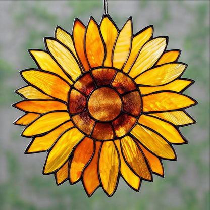 Sunflower Acrylic Window, Sunflowers Window Hanging