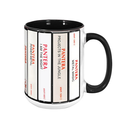 Pantera Albums Cassette Retro Collection Accent Mug