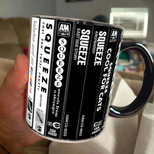 Squeeze Albums Cassette Collection Retro Accent Mug