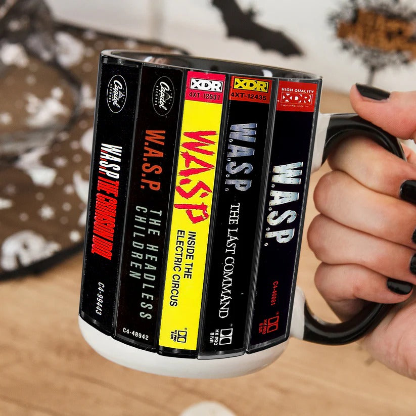 W.A.S.P Albums Cassette Retro Collection Accent Mug