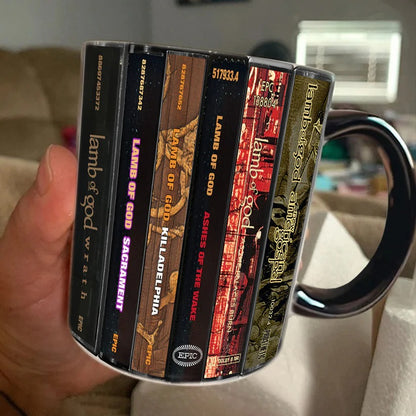 Lamb of God Albums Cassette Collection Retro Accent Mug