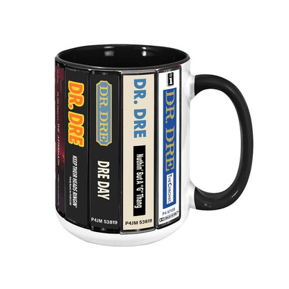 Dr. Dre Albums Cassette Collection Retro Accent Mug
