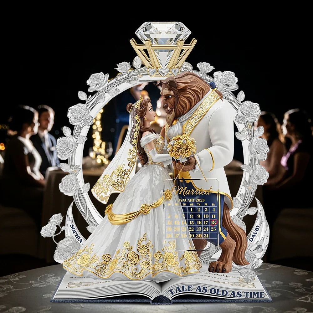 Our Fairytale Begins - Personalized Custom Shaped Acrylic Plaque