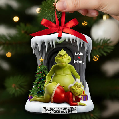 Personalized Gifts For Funny Old Couple Christmas Ornament