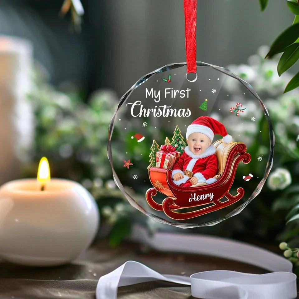 Custom Photo My Adorable Little Santa Who Brings Joy To My Heart