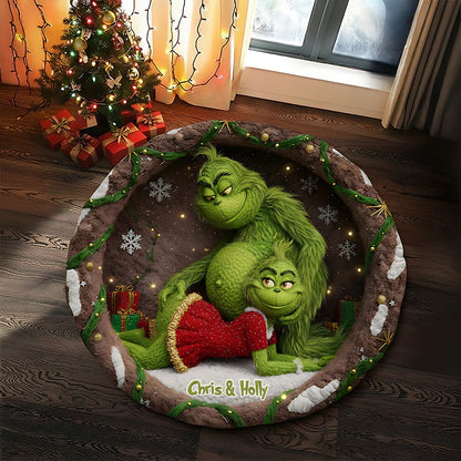 Green Goblin Couple Quilt Round Mat