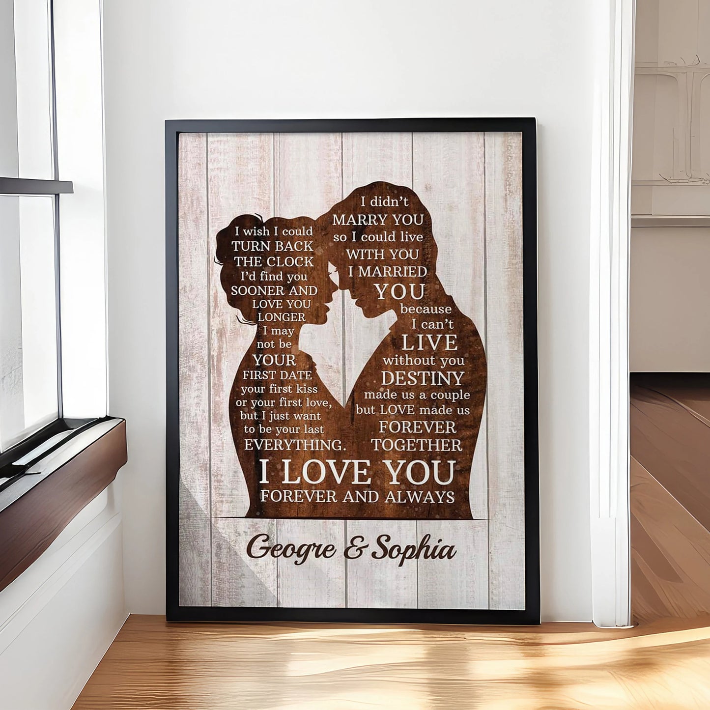 I Didn't Marry You - Personalized Couple Canvas And Poster