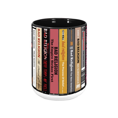 Bad Religion Albums Cassette Collection Retro Accent Mug