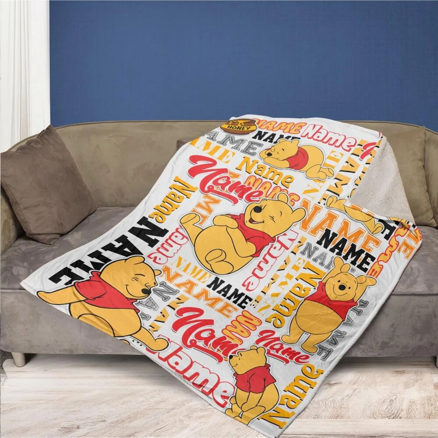 Personalized Bear Blanket