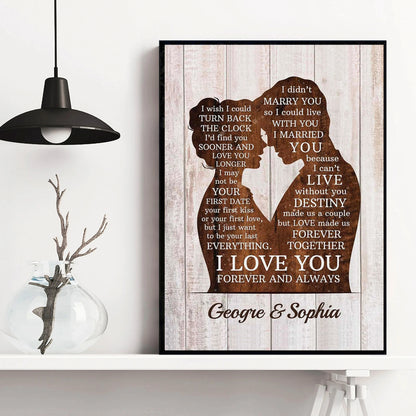 I Didn't Marry You - Personalized Couple Canvas And Poster