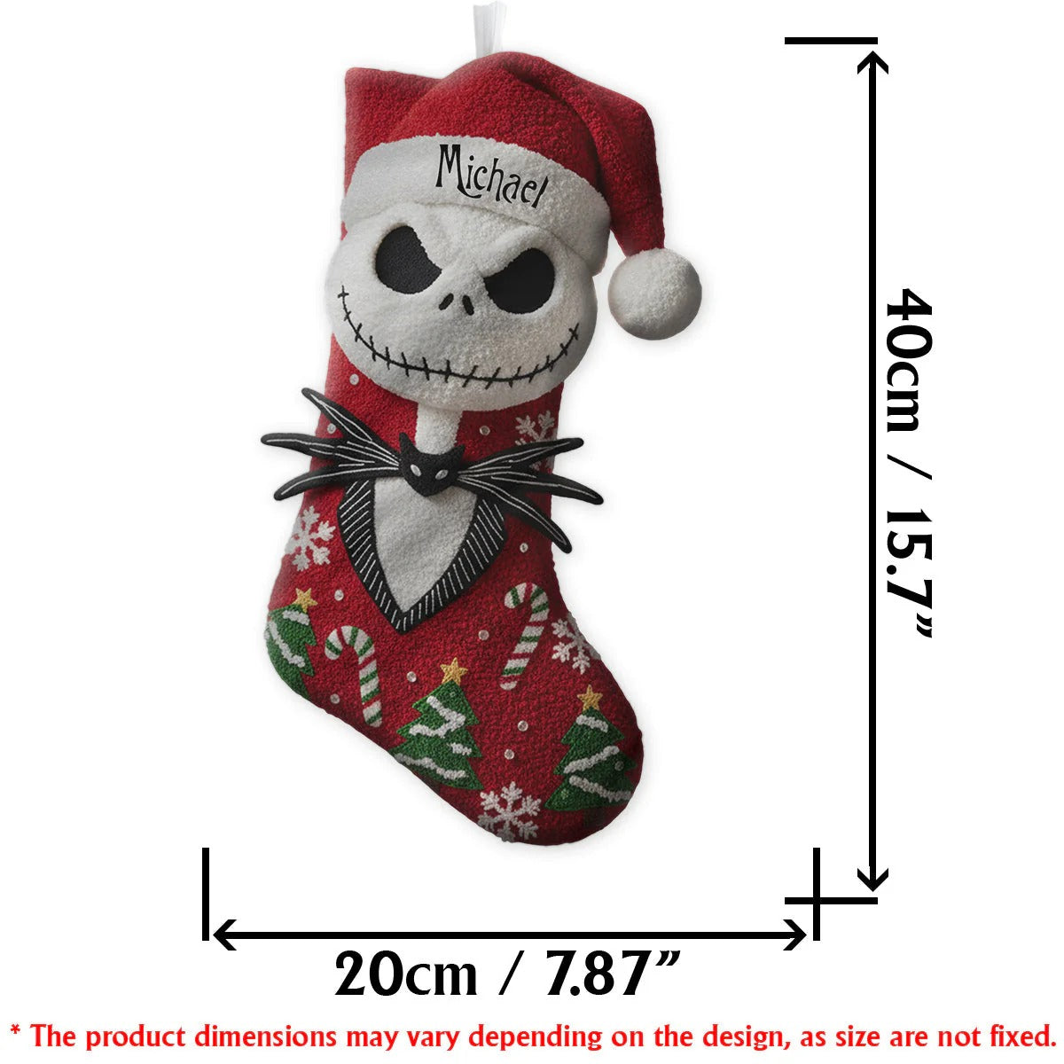 Personalised Couple Scary Christmas Stocking