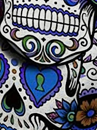 Skull Floral Beach Short Quick Dry