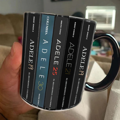 Adele Albums Cassette Collection Retro Accent Mug