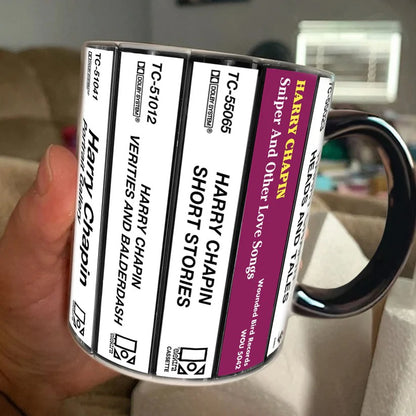 Harry Chapin Albums Cassette Collection Retro Accent Mug