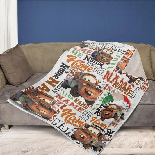 Personalized Cars Blanket