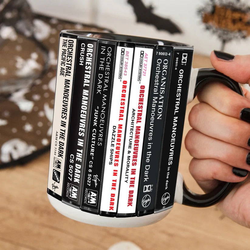 Orchestral Manoeuvres In The Dark Albums Cassette Collection Retro Accent Mug