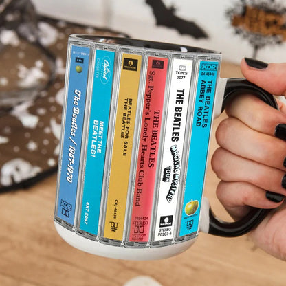 The Beatles Cassette Albums Accent Mug