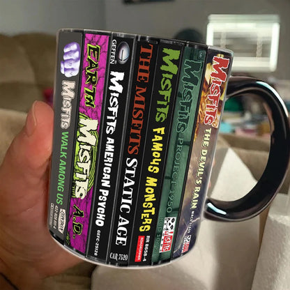 Misfits Albums Cassette Collection Retro Accent Mug