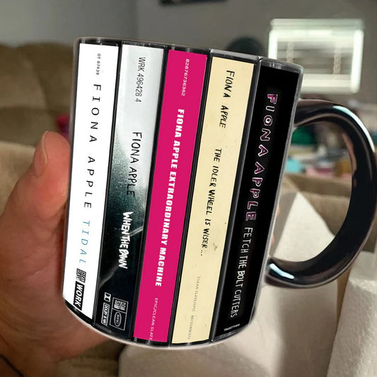 Fiona Apple Albums Cassette Collection Retro Accent Mug