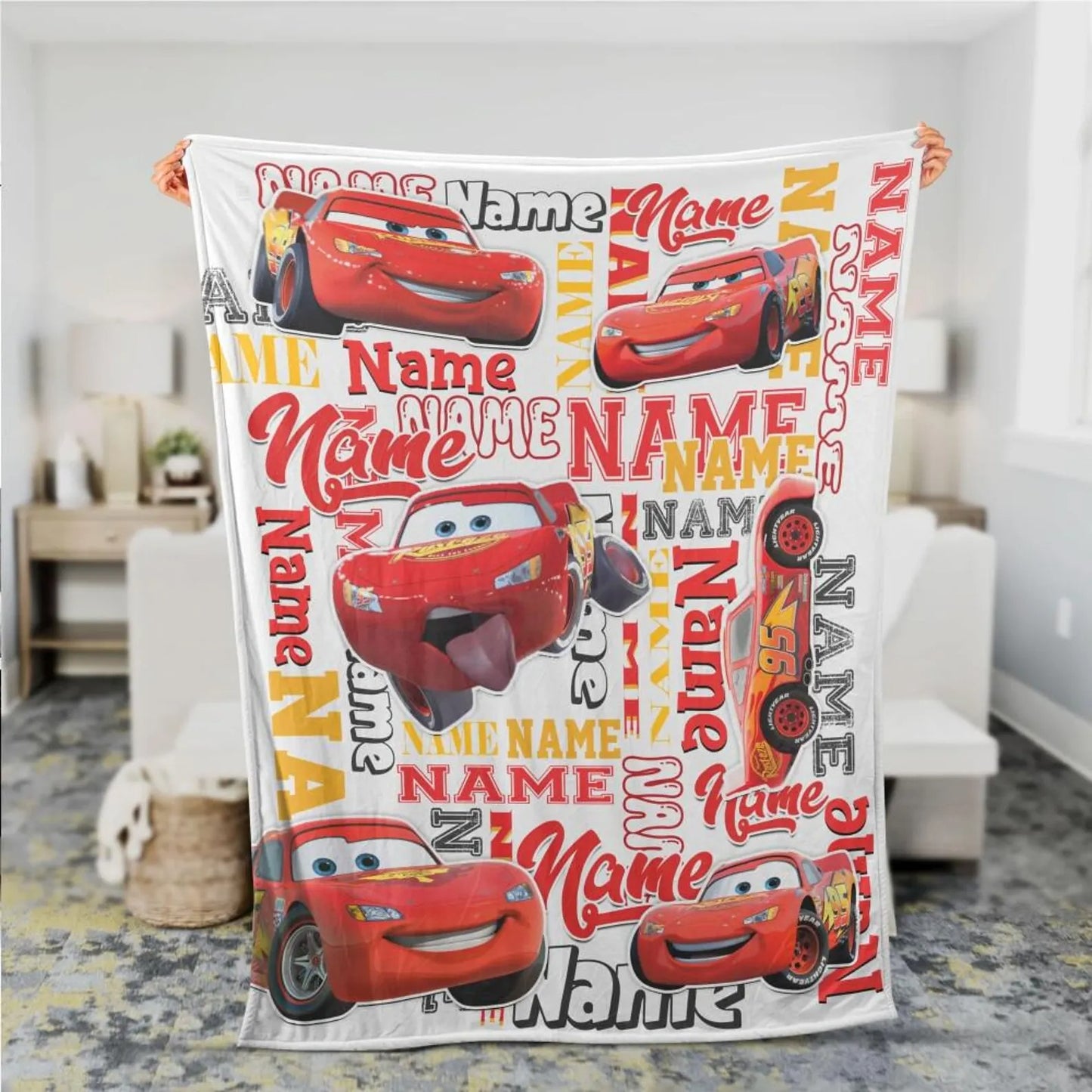 Personalized Cars Blanket