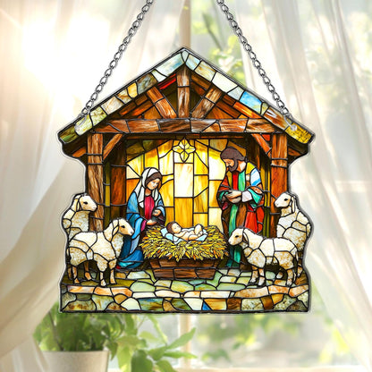 Christian Acrylic Suncatcher, Hanging Suncatcher Window