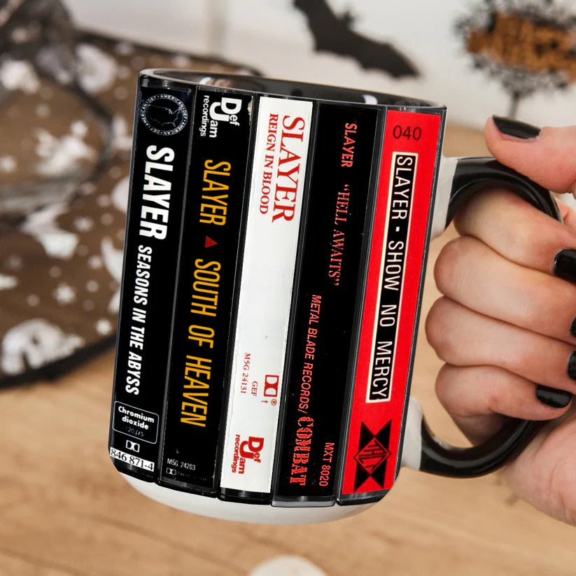 Slayer Albums Cassette Retro Collection Accent Mug