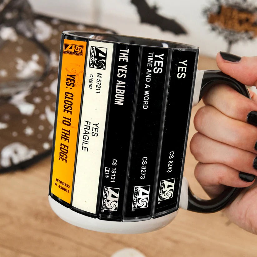 YES Albums Retro Cassette Collection Accent Mug