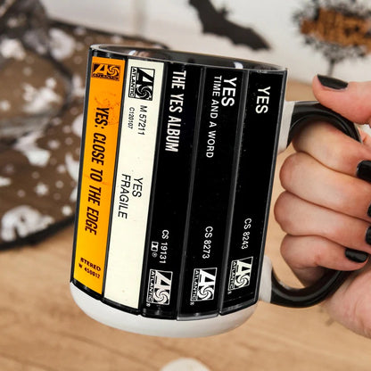 YES Albums Retro Cassette Collection Accent Mug