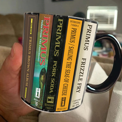 Primus Albums Cassette Collection Retro Accent Mug