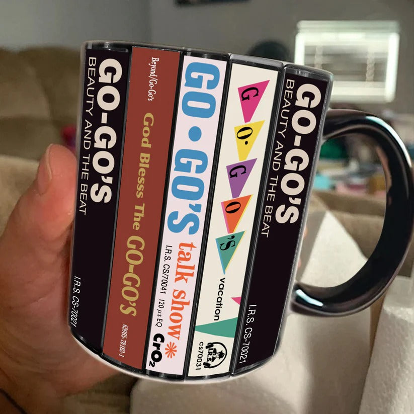 Go-Go's Albums Cassette Collection Retro Accent Mug