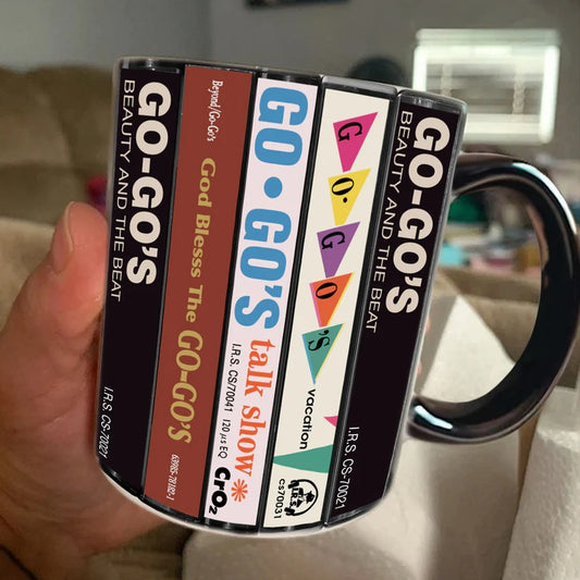 Go-Go's Albums Cassette Collection Retro Accent Mug