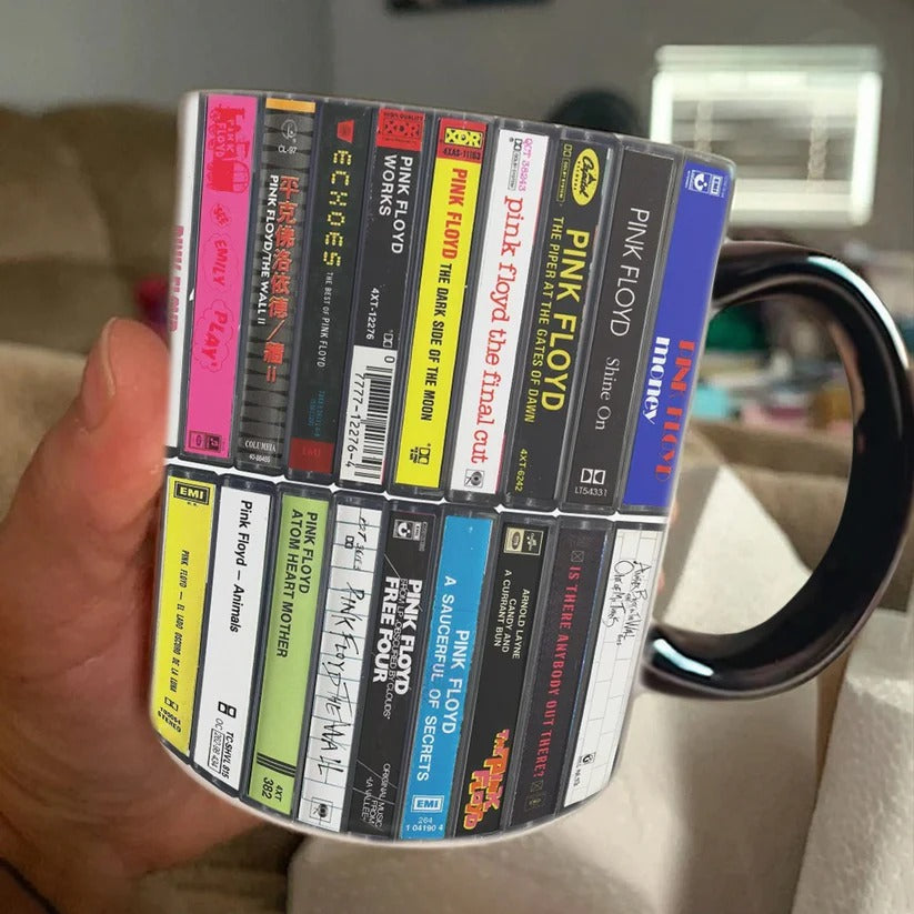 Pink Floyd Albums Cassette Retro Collection Accent Mug - Extended Vers