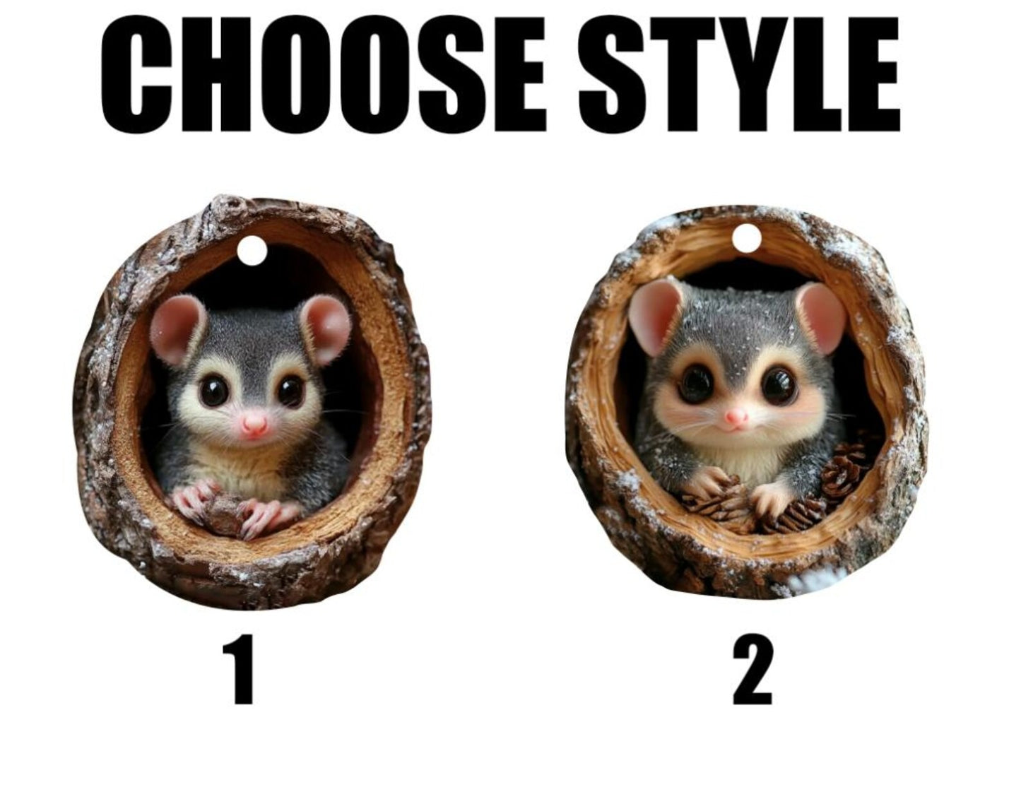 Opossum Wood Ornament Christmas Gift for Opossum Lover