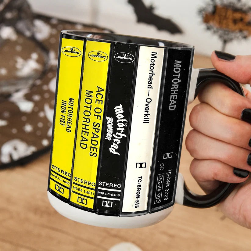 Motorhead Albums Cassette Retro Collection Accent Mug