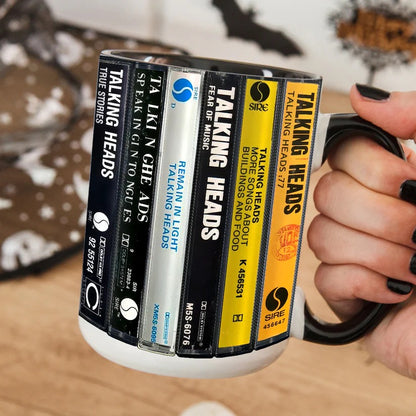 Talking Heads Albums Cassette Retro Collection Accent Mug
