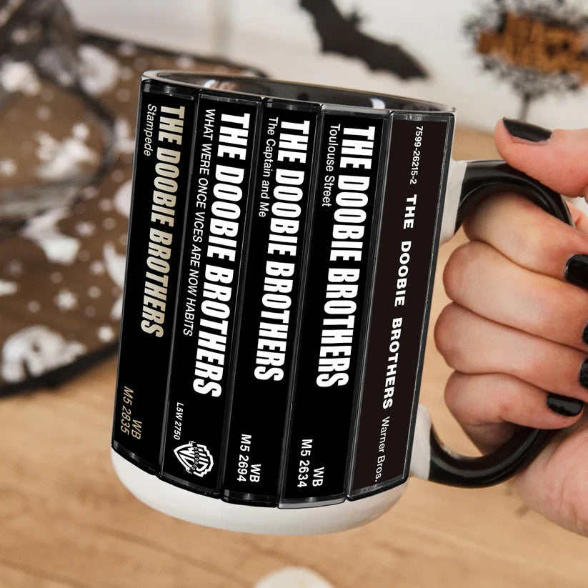 The Doobie Brothers Albums Cassette Retro Collection Accent Mug