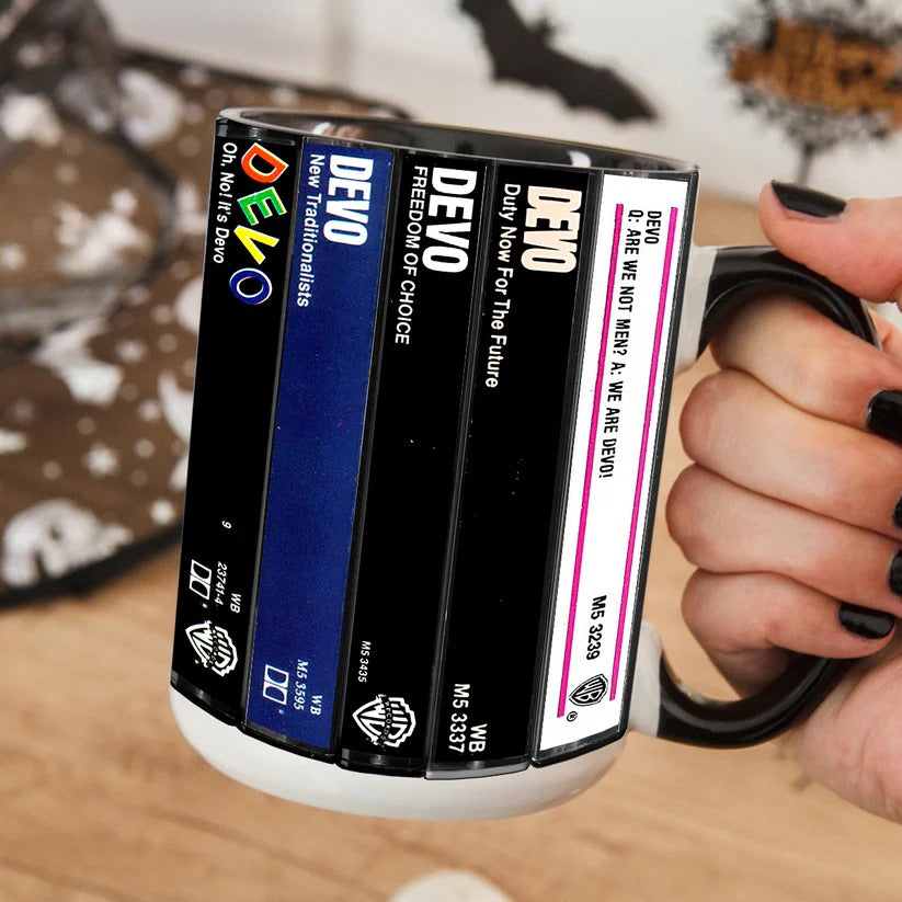 Devo Albums Cassette Retro Collection Accent Mug