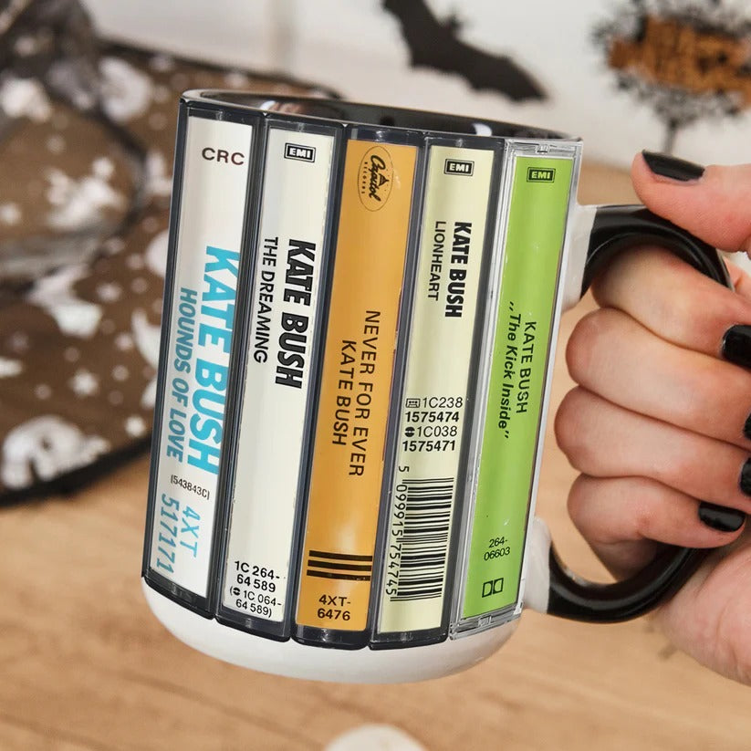 Kate Bush Albums Cassette Retro Collection Accent Mug