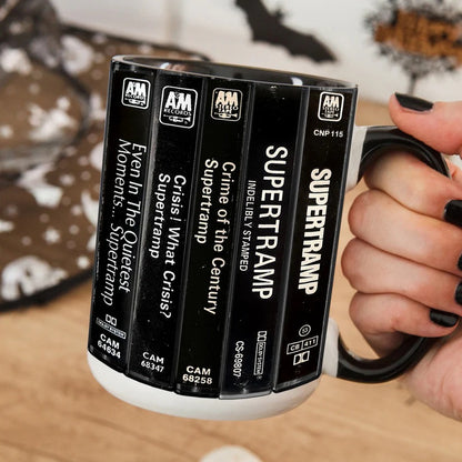 Supertramp Albums Cassette Retro Collection Accent Mug