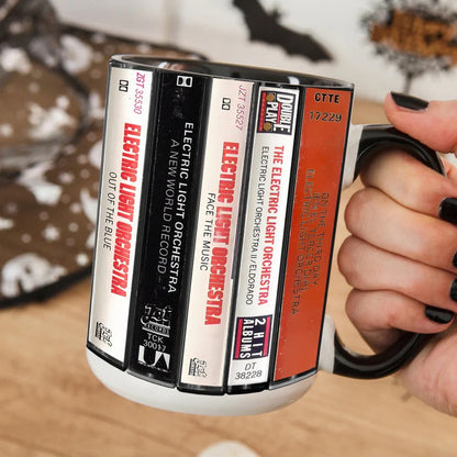 Electric Light Orchestra Albums Cassette Retro Accent Mug