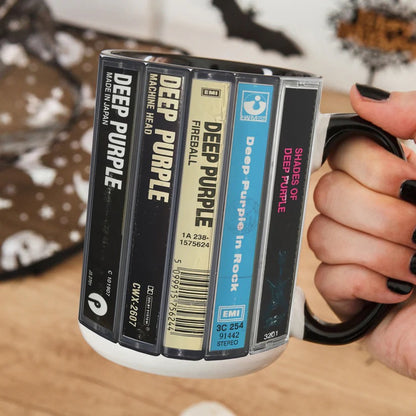 Deep Purple Albums Cassette Retro Collection Accent Mug