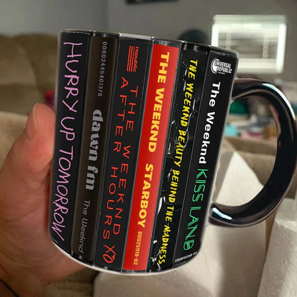 The Weeknd Albums Cassette Collection Retro Accent Mug