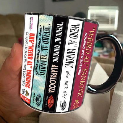Weird AI Albums Cassette Collection Retro Accent Mug