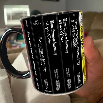 Bone Thugs-n-Harmony Albums Cassette Collection Retro Accent Mug