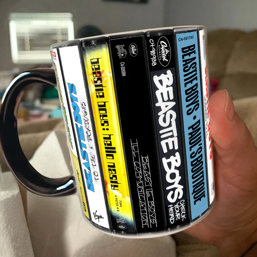 Beastie Boys Albums Cassette Collection Retro Accent Mug