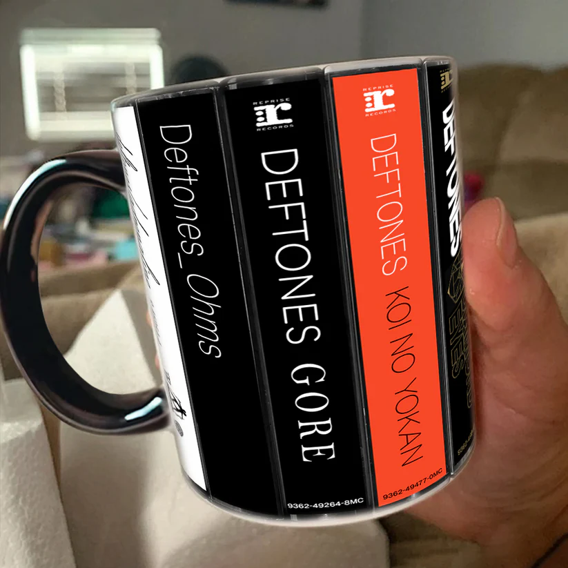 Deftones Albums Cassette Collection Retro Accent Mug