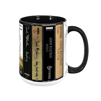 Sarah McLachlan Albums Cassette Collection Retro Accent Mug