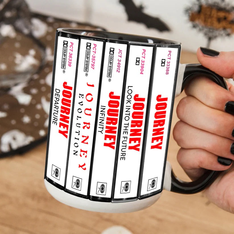 Journey Albums Cassette Retro Collection Accent Mug